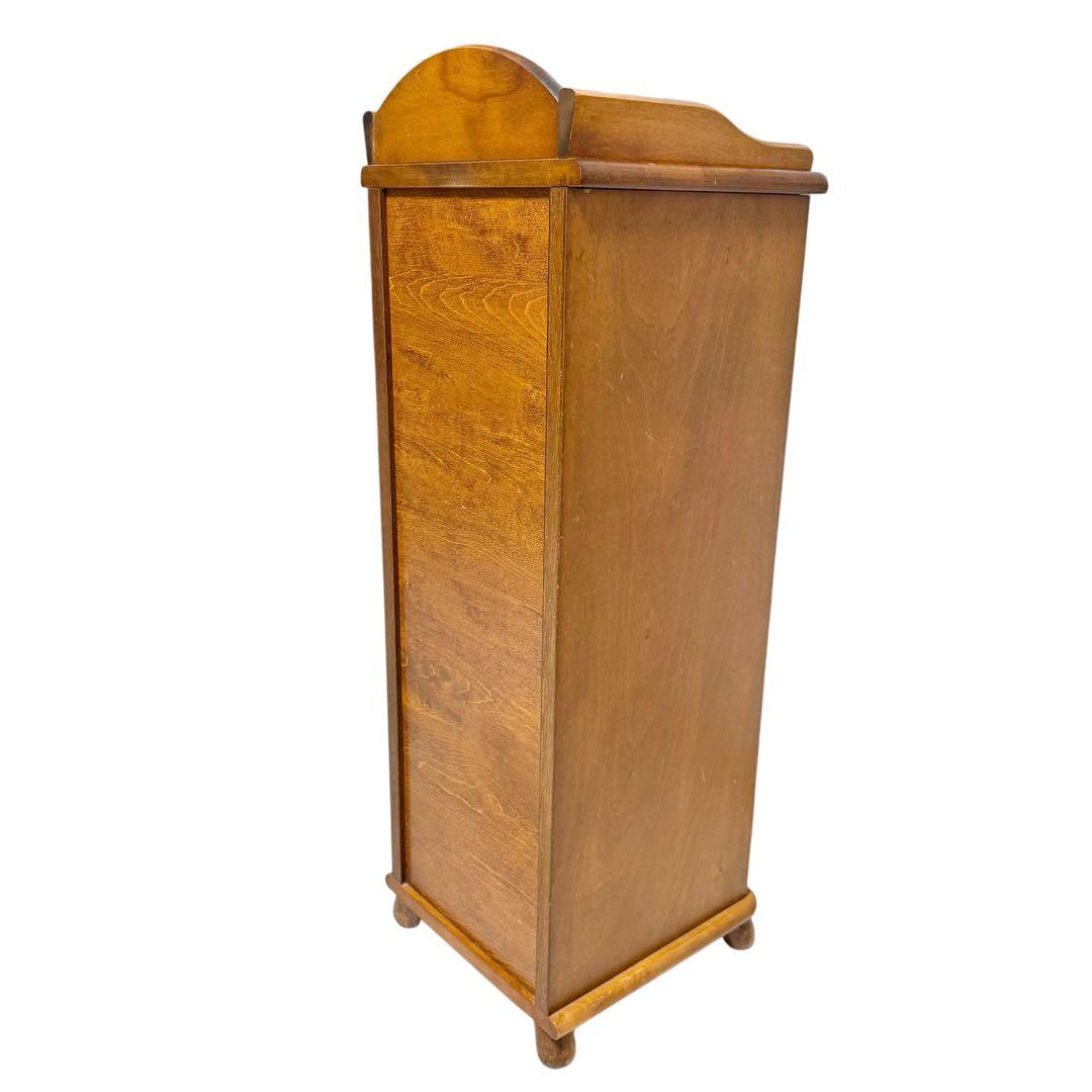 Akebono Kōgei Telephone Stand Wooden Storage Furniture Showa Retro Furniture Antique