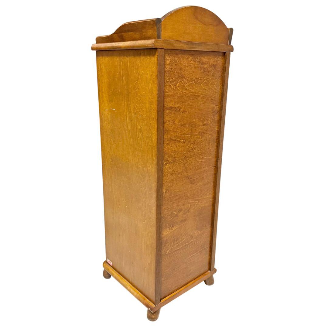 Akebono Kōgei Telephone Stand Wooden Storage Furniture Showa Retro Furniture Antique