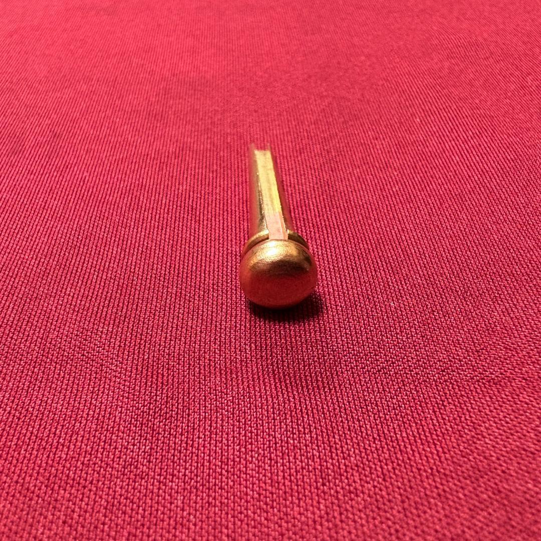 G* Length ★3rd Edition! Set of 6 Brass Bridge Pins - Used, Excellent Condition★