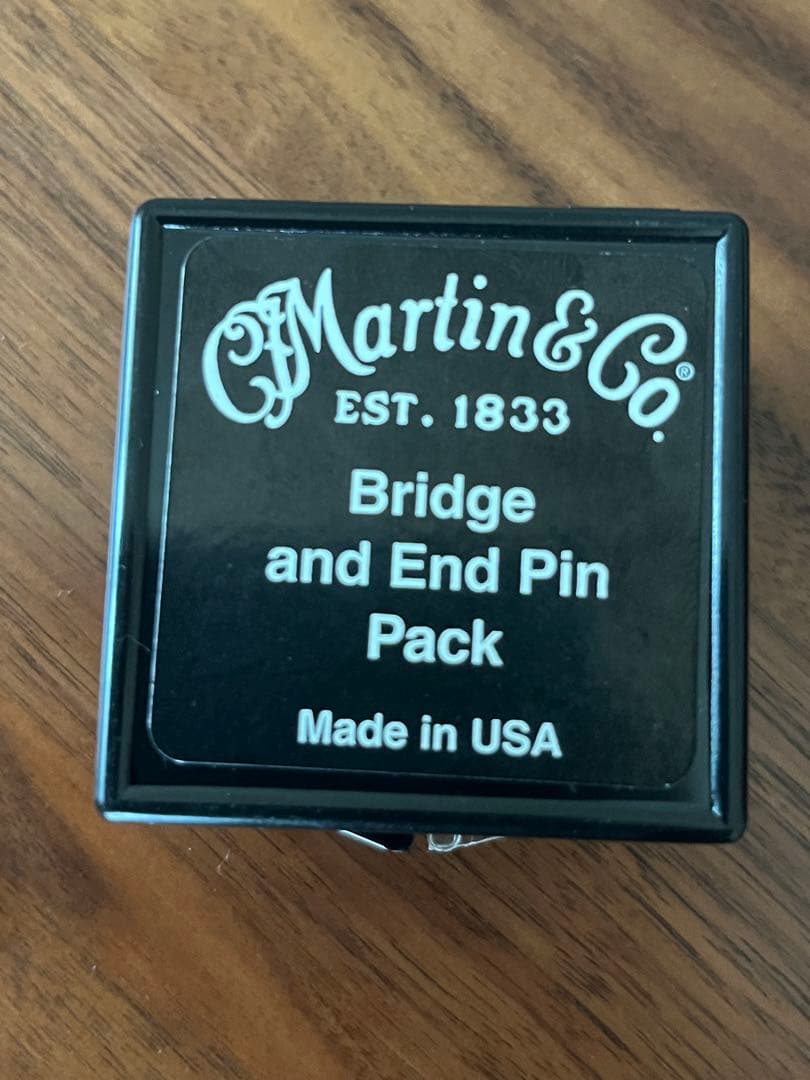 Martin Bridge Pin & End Pin Set - Ebony