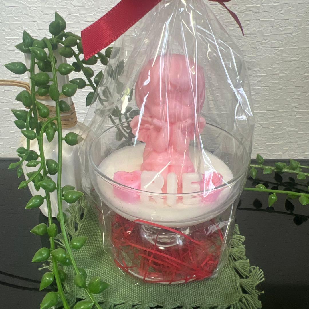 Pink Angel Figure Candle