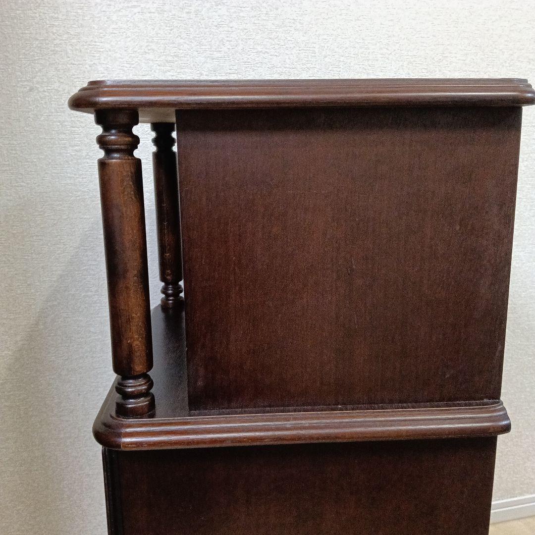 HIKARI Hikari Furniture Wooden Side Chest Telephone Stand Storage 3-Tier Antique Furniture