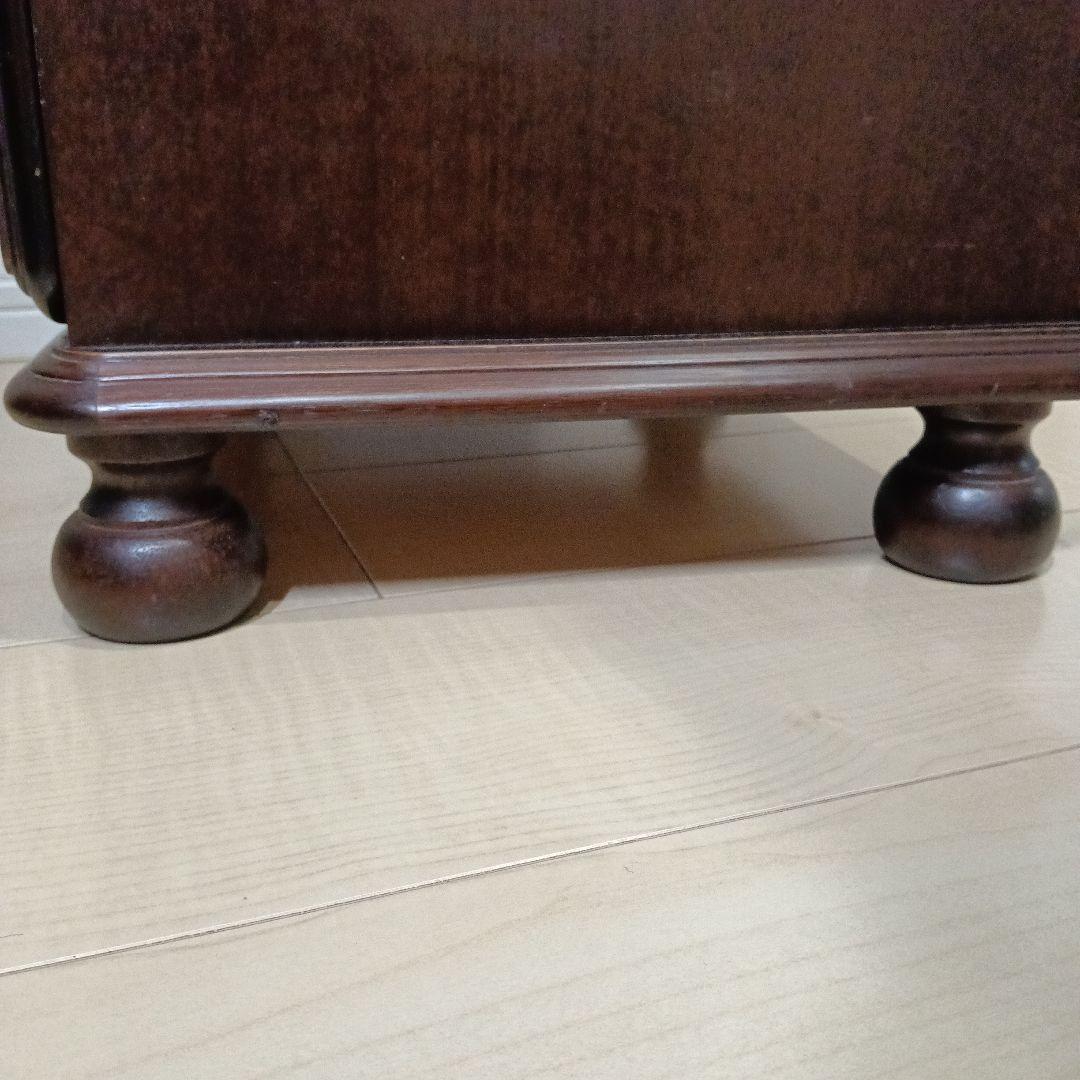 HIKARI Hikari Furniture Wooden Side Chest Telephone Stand Storage 3-Tier Antique Furniture