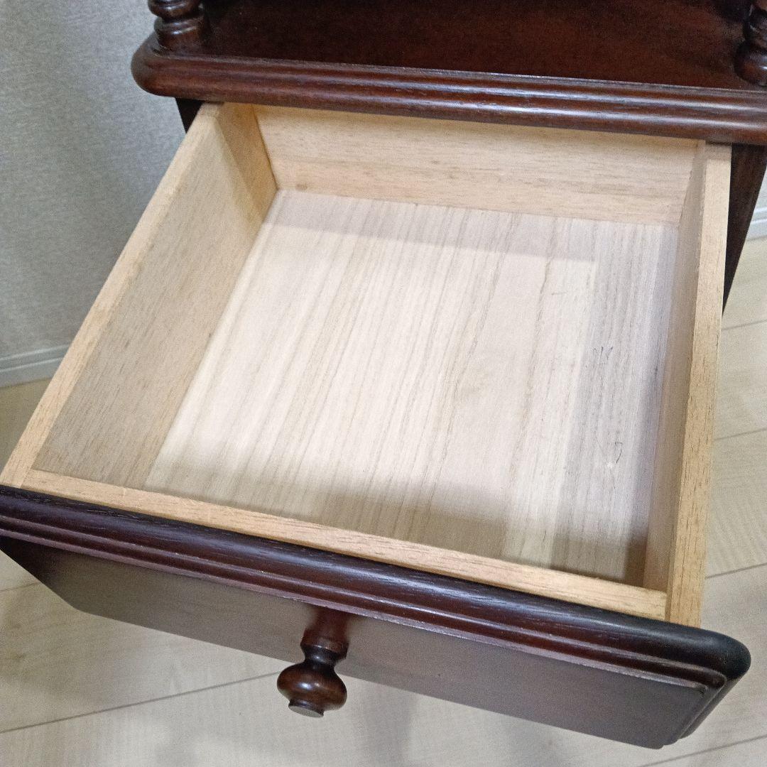 HIKARI Hikari Furniture Wooden Side Chest Telephone Stand Storage 3-Tier Antique Furniture