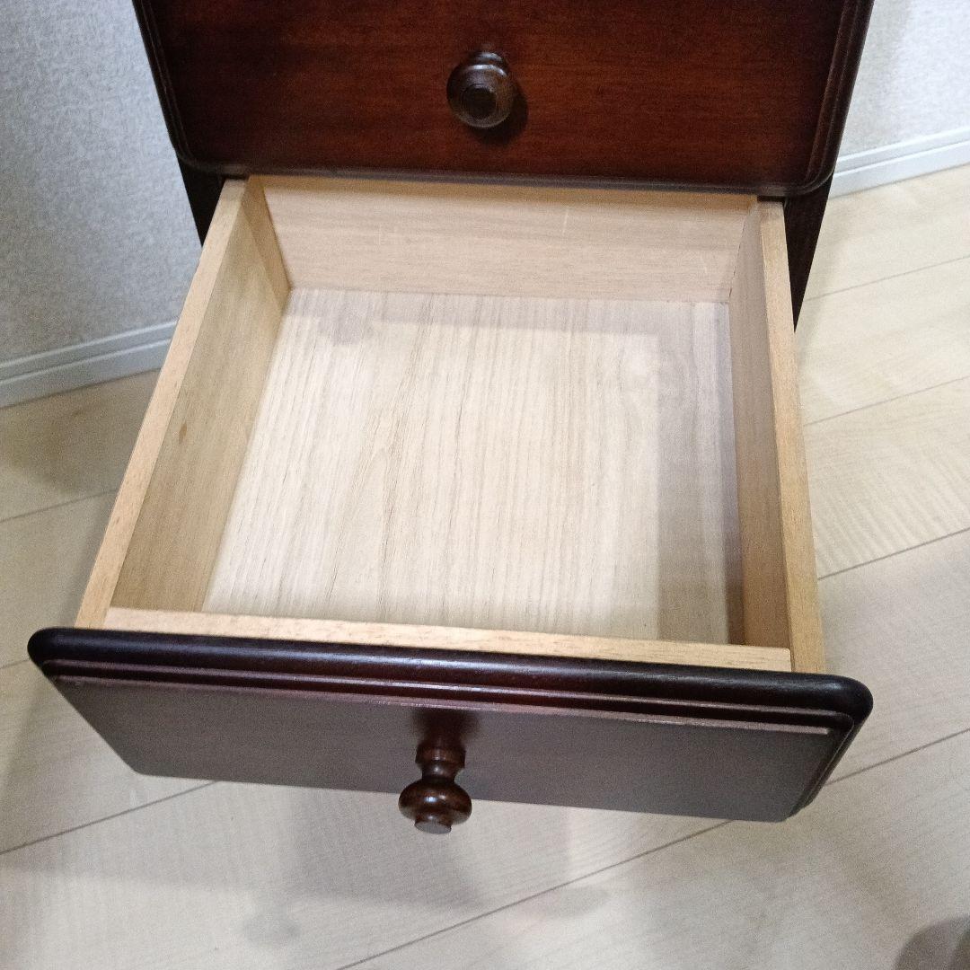 HIKARI Hikari Furniture Wooden Side Chest Telephone Stand Storage 3-Tier Antique Furniture