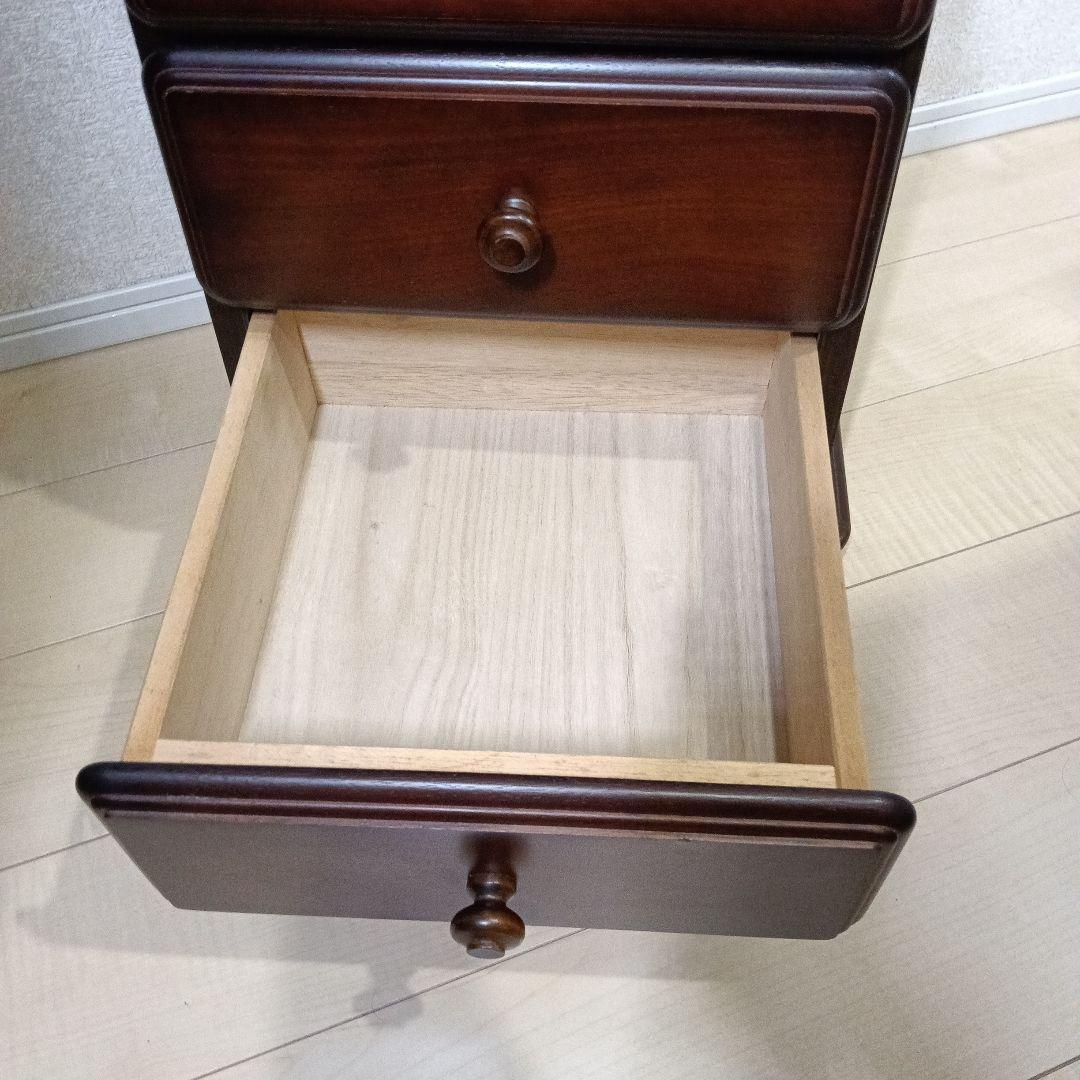 HIKARI Hikari Furniture Wooden Side Chest Telephone Stand Storage 3-Tier Antique Furniture