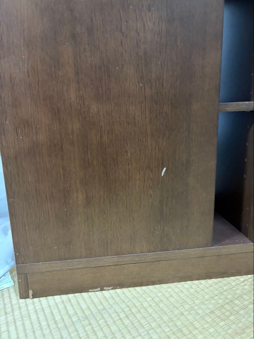 Wooden Chest, Router Storage, Fax Stand, Telephone Stand, Dark Brown, 4-Drawer
