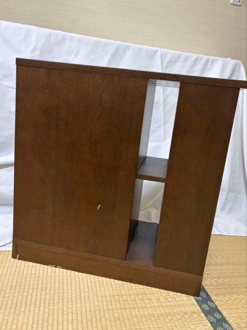 Wooden Chest, Router Storage, Fax Stand, Telephone Stand, Dark Brown, 4-Drawer