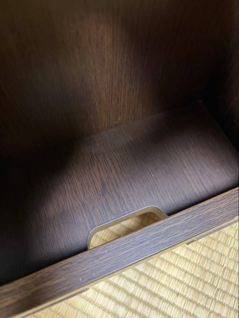 Wooden Chest, Router Storage, Fax Stand, Telephone Stand, Dark Brown, 4-Drawer