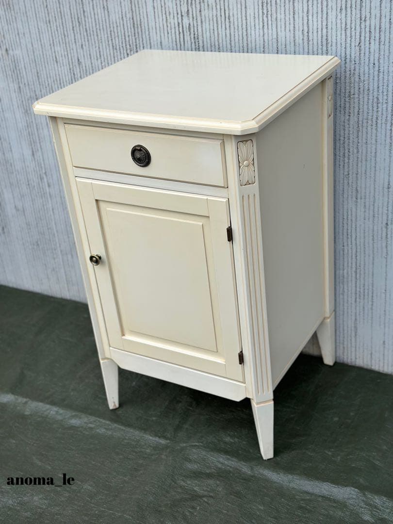 5020 [Side Chest] Wooden Cabinet, Rococo Style, Storage, Display Stand, Flower Stand, Interior