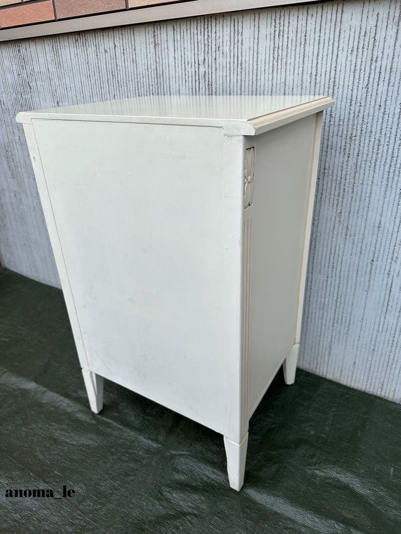 5020 [Side Chest] Wooden Cabinet, Rococo Style, Storage, Display Stand, Flower Stand, Interior