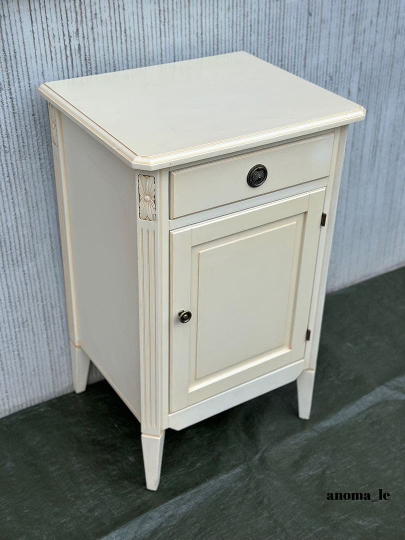 5020 [Side Chest] Wooden Cabinet, Rococo Style, Storage, Display Stand, Flower Stand, Interior