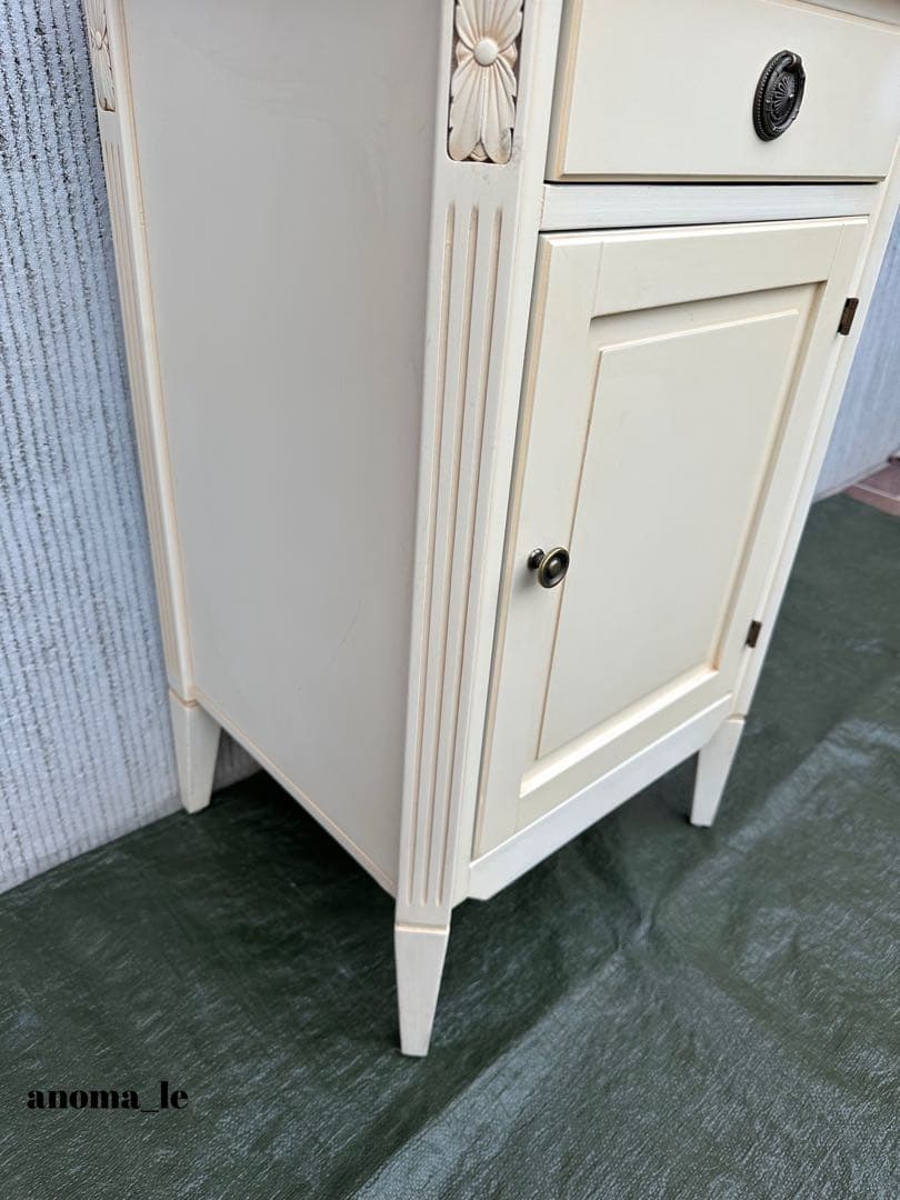 5020 [Side Chest] Wooden Cabinet, Rococo Style, Storage, Display Stand, Flower Stand, Interior