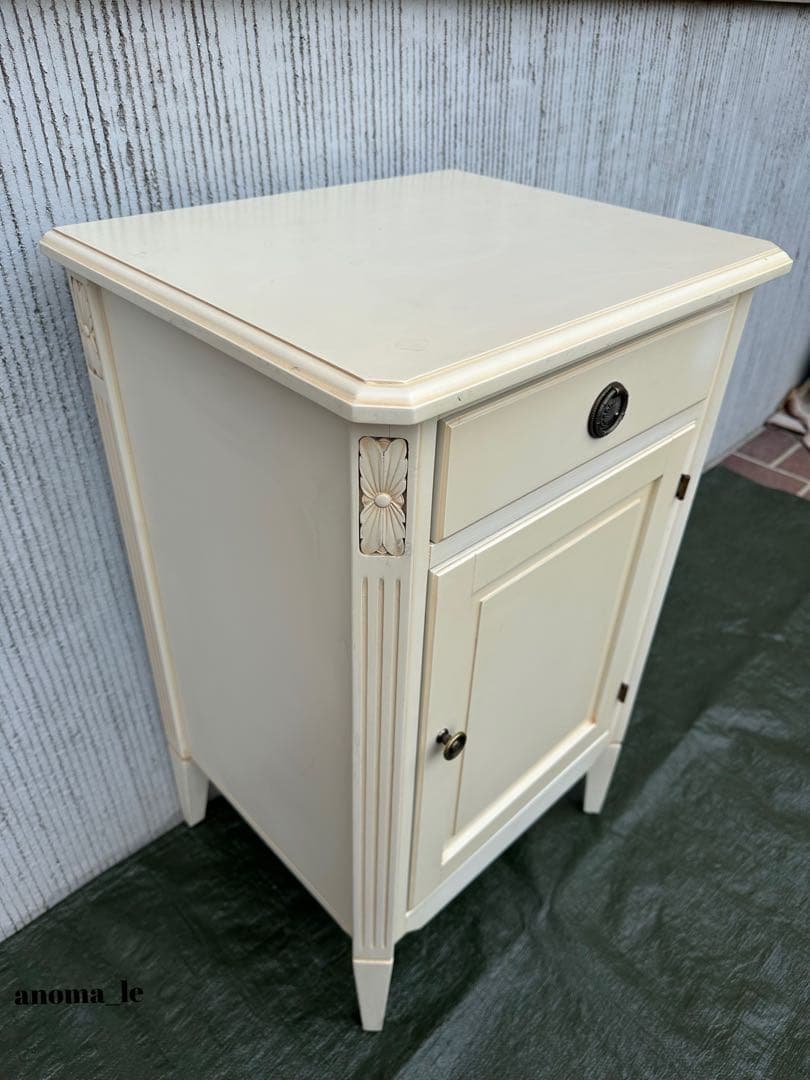 5020 [Side Chest] Wooden Cabinet, Rococo Style, Storage, Display Stand, Flower Stand, Interior