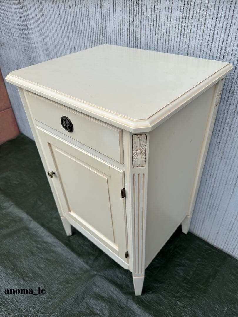 5020 [Side Chest] Wooden Cabinet, Rococo Style, Storage, Display Stand, Flower Stand, Interior