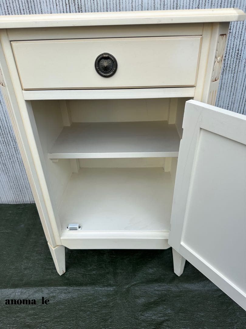 5020 [Side Chest] Wooden Cabinet, Rococo Style, Storage, Display Stand, Flower Stand, Interior