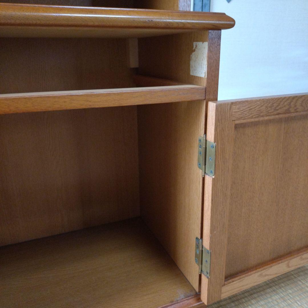 Wooden Brown Telephone Stand with Open Shelf