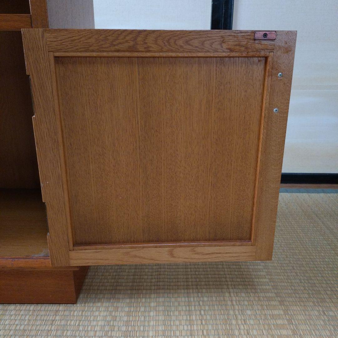 Wooden Brown Telephone Stand with Open Shelf