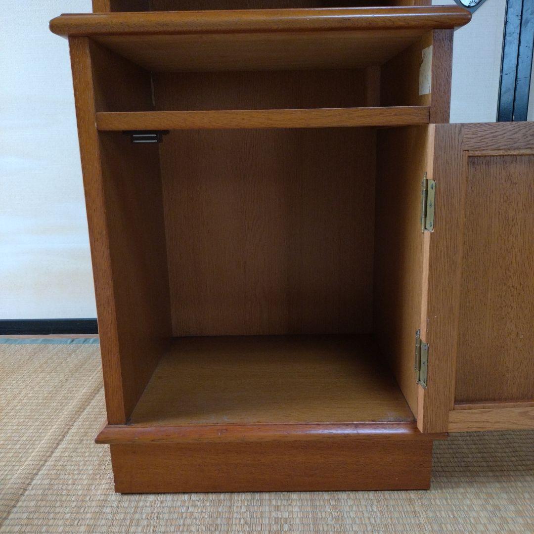 Wooden Brown Telephone Stand with Open Shelf