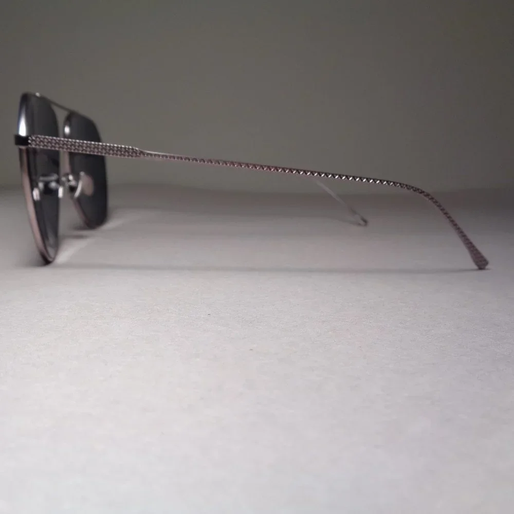 Lacoste L209S Silver Matte New Men's Aviator Sunglasses