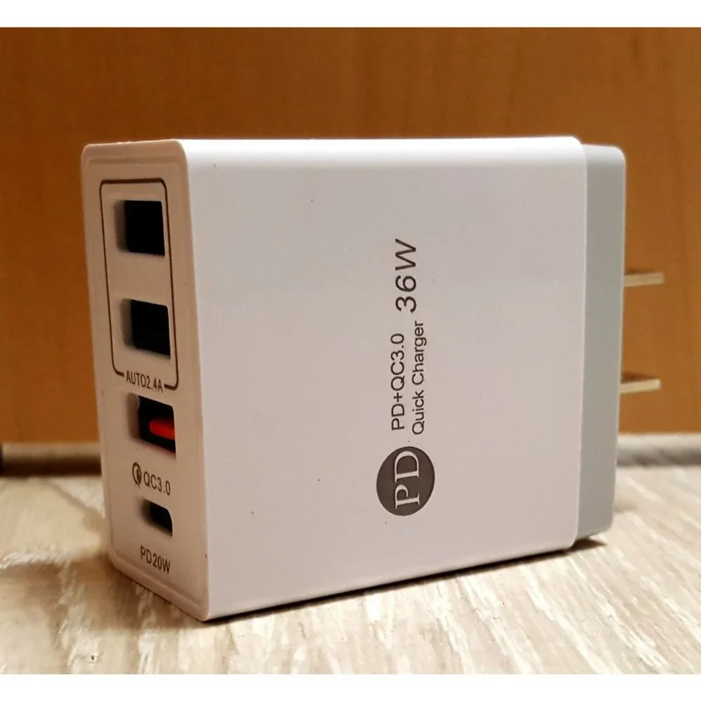 PD Type C Fast Wall Charger 4 Port QC 3.0 Quick Charge for all cell phones
