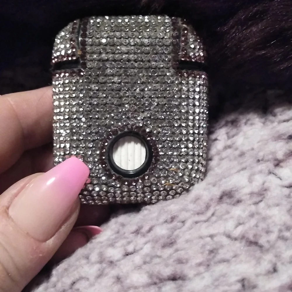 Crystal encased earbud case
