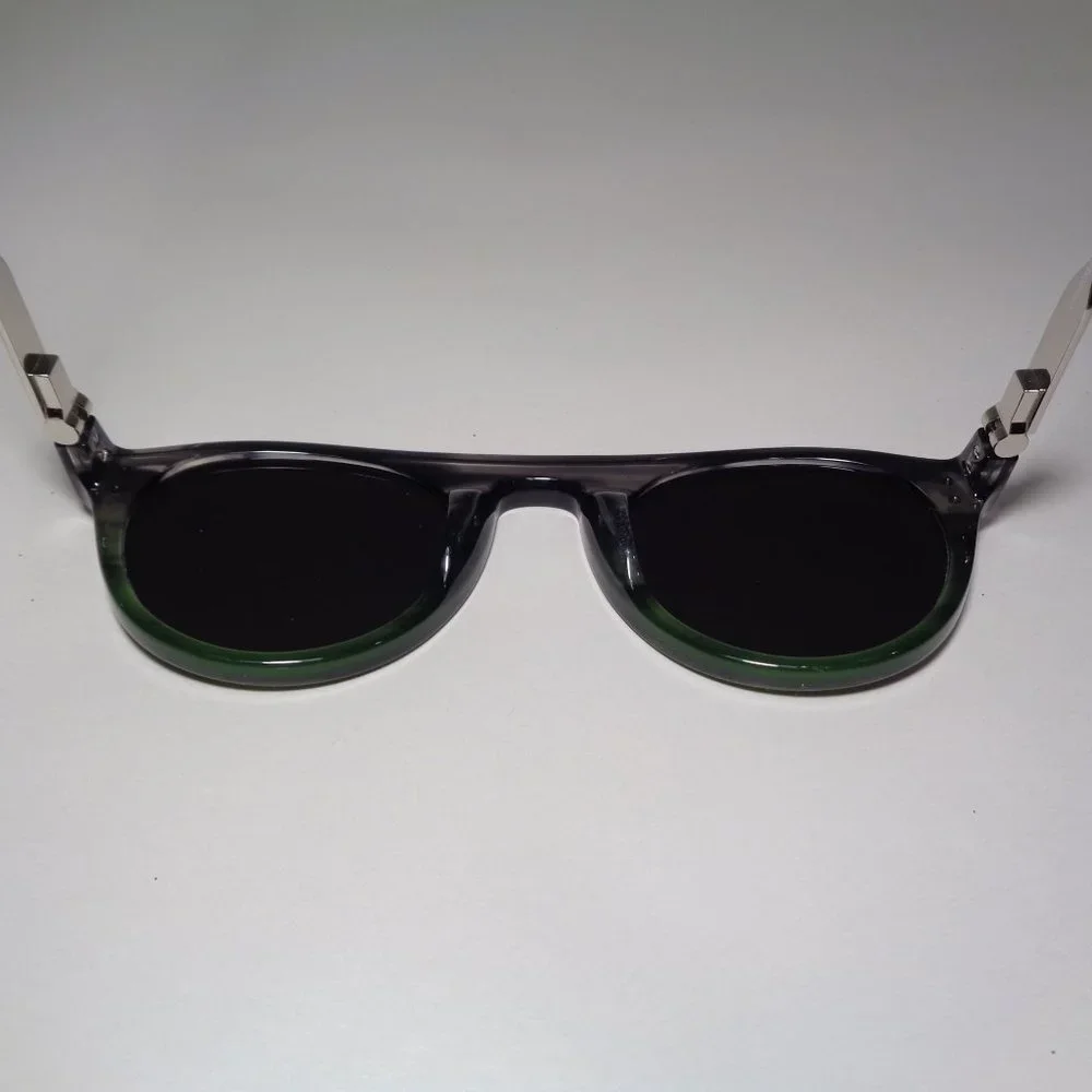 Calvin Klein CK20701S Smoke Green Gradient Horn New Men's Sunglasses