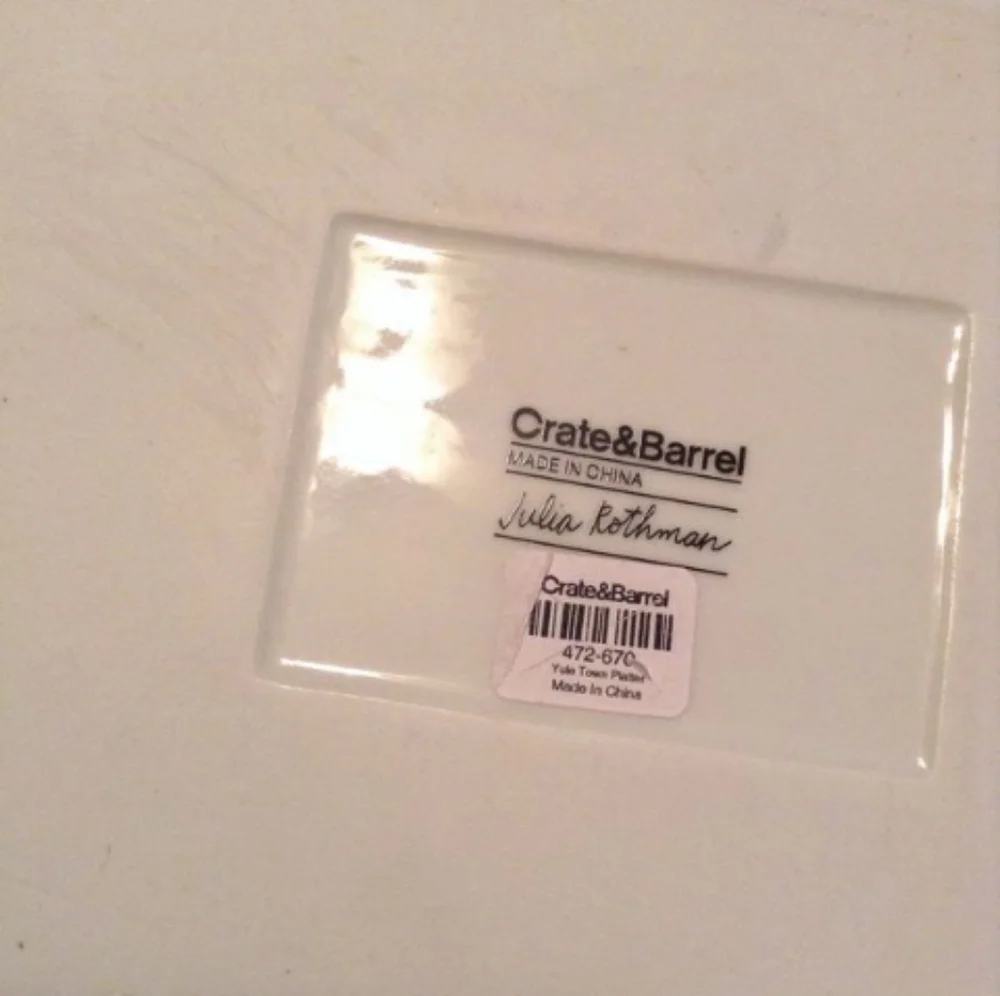 Crate&Barrel platter by barrel