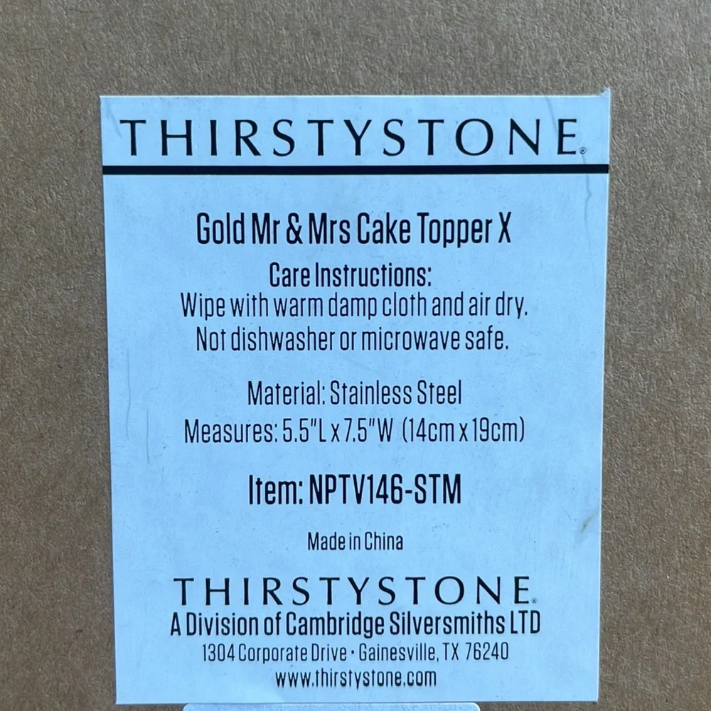 Thirstystone brand new