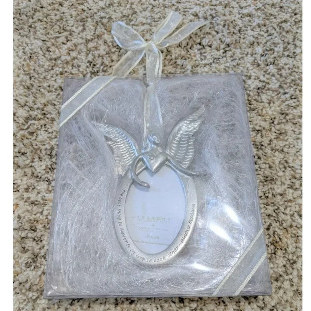 Seasons Of Cannon Falls Serenity Angel Picture Frame Ornament Audrey Hepburn NEW