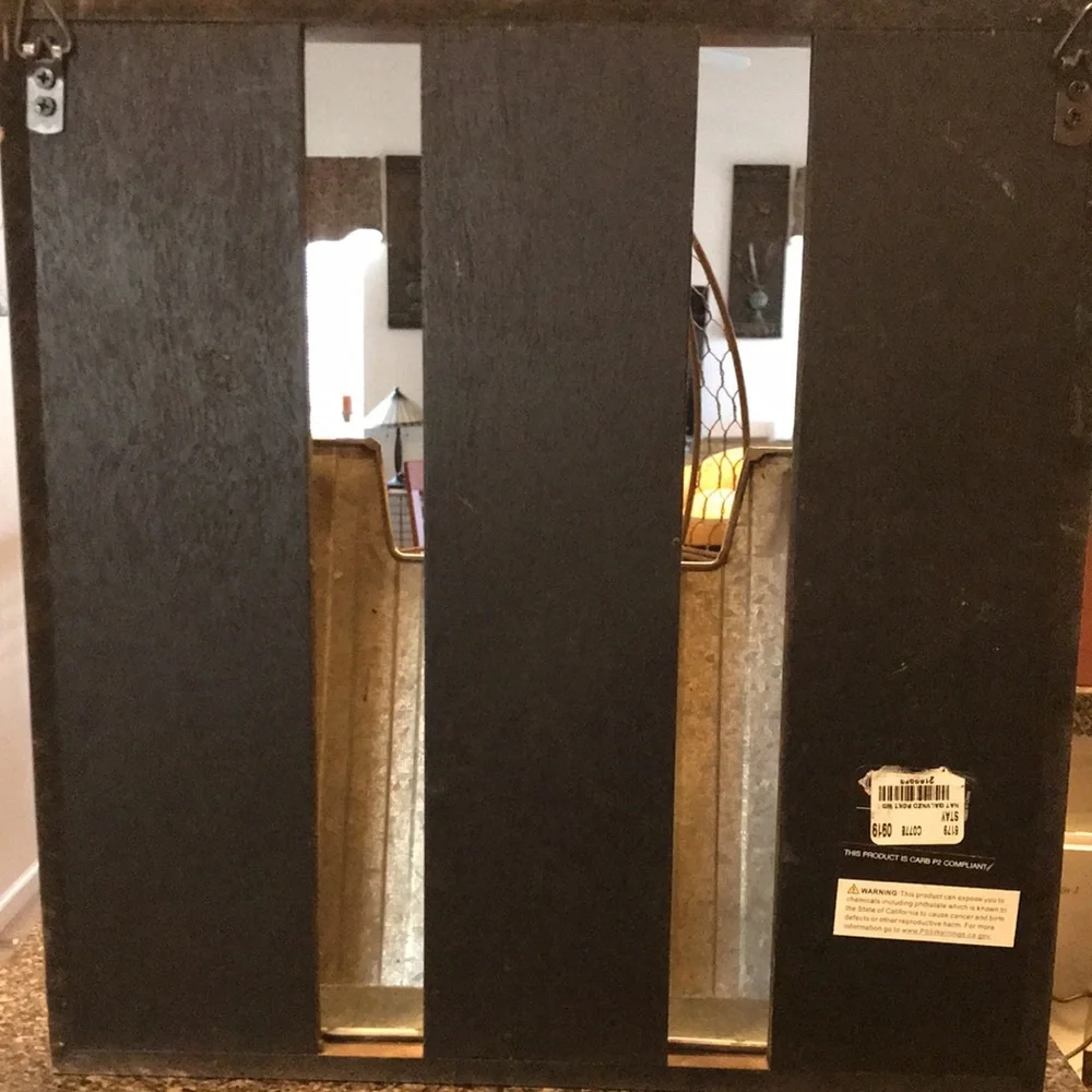 NWT Natural Galvanized Wall Pocket 13x 14