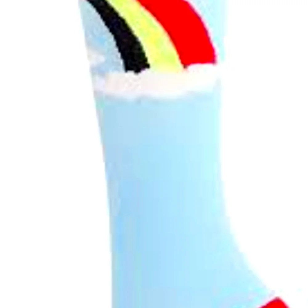 Blue Multicolored Compression Socks. Fits Size L. #0039