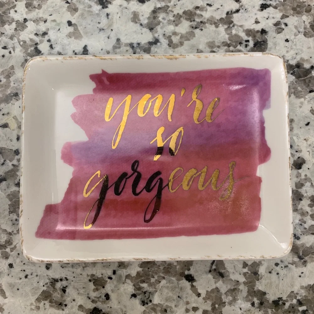 Glass Jewelry Dish