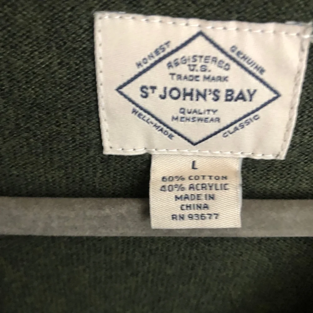 St. John's Bay Green Cardigan