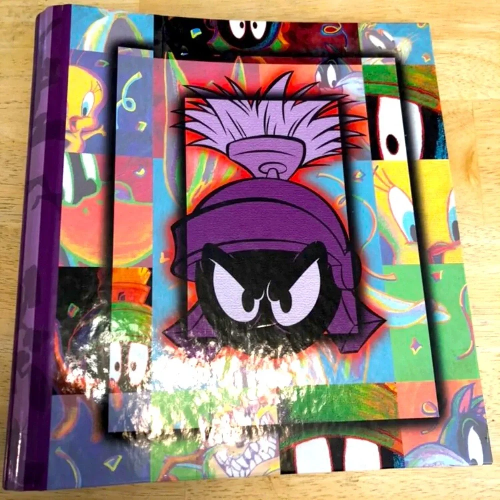 Vintage 90’s Marvin the Martian Looney Tunes Clueless Binder