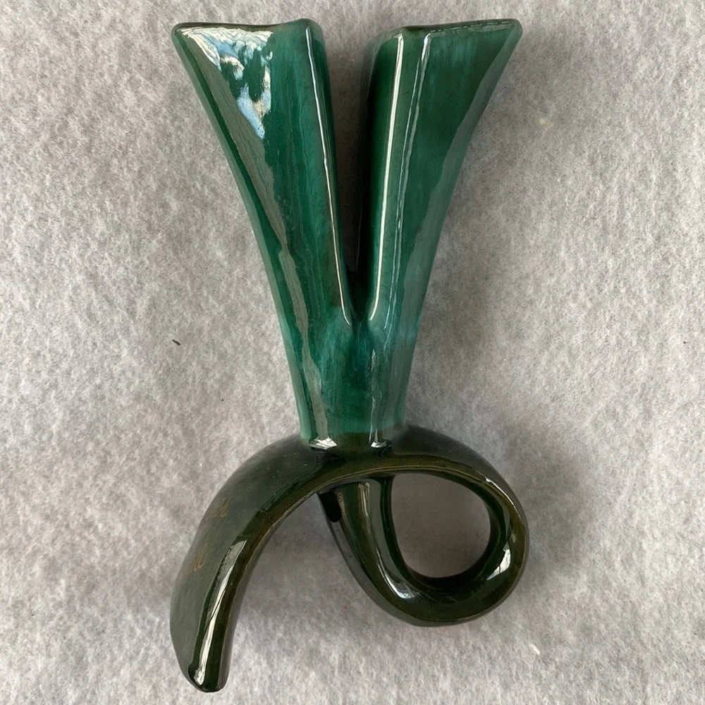 Bud Vase Double Sided Ceramic Vintage