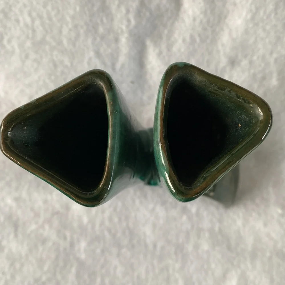 Bud Vase Double Sided Ceramic Vintage