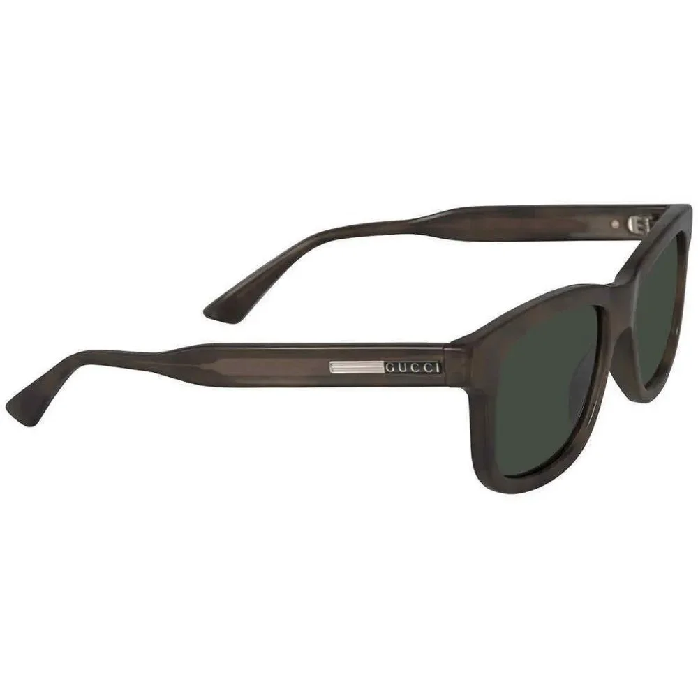NEW Gucci Green Rectangular Men's Sunglasses