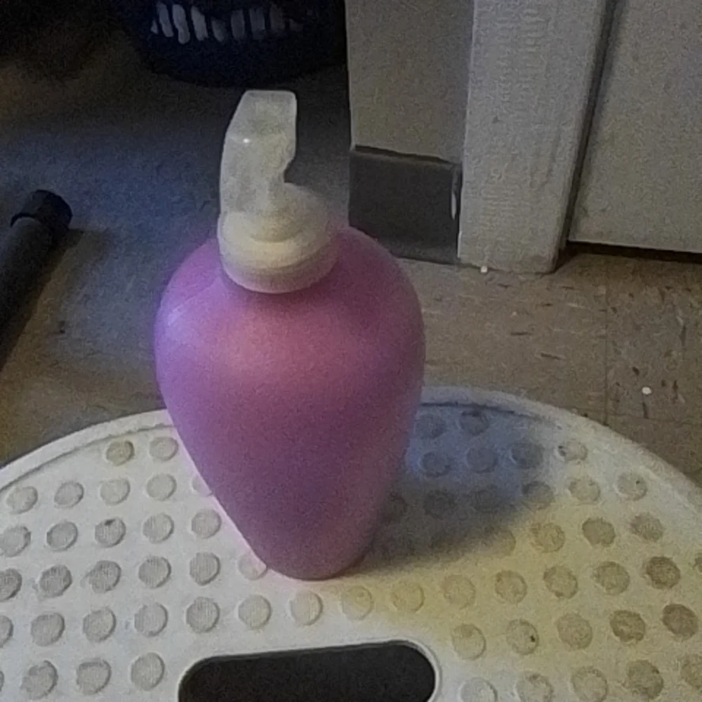 Pink lotion bottle