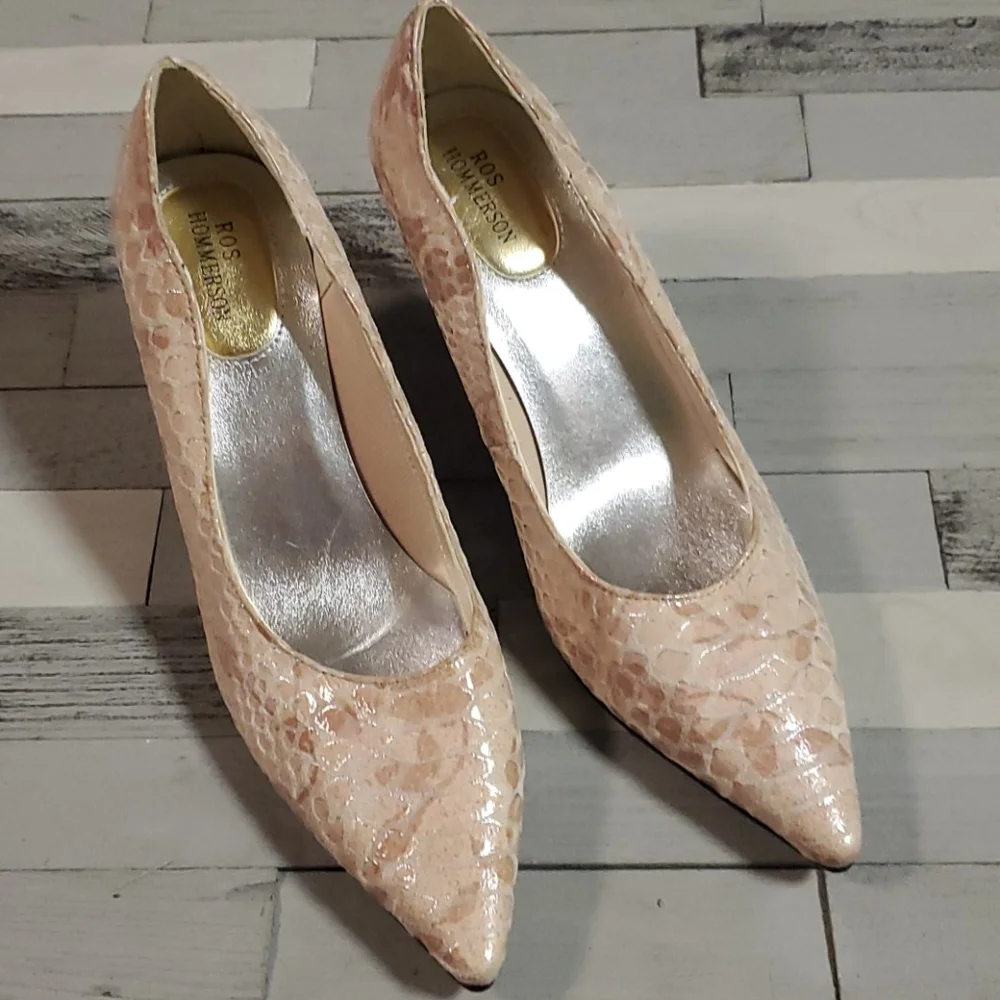 Ros Hommerson snakeskin heels 5.5m