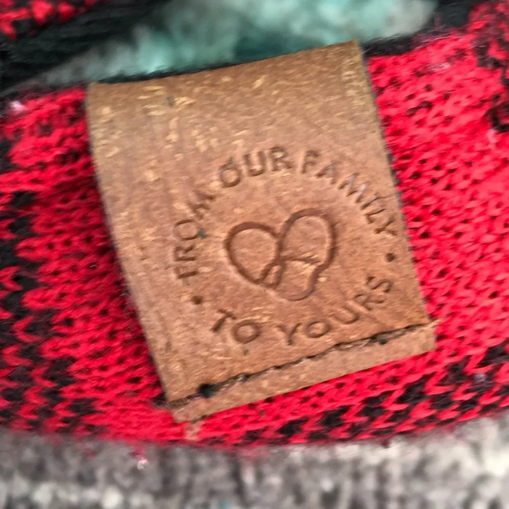 DF By Dearfoams 9-12 Months PLAID Baby Bear Shoes