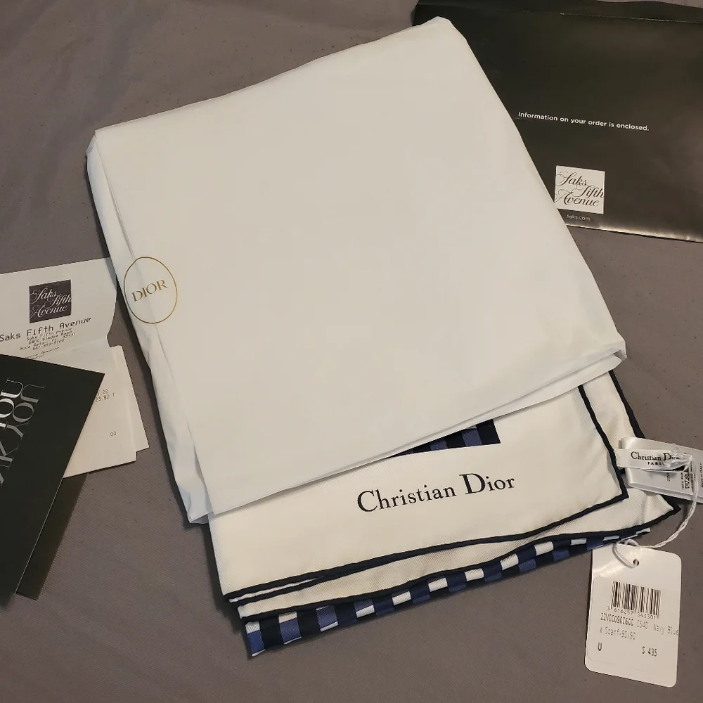 Dior silk scarf