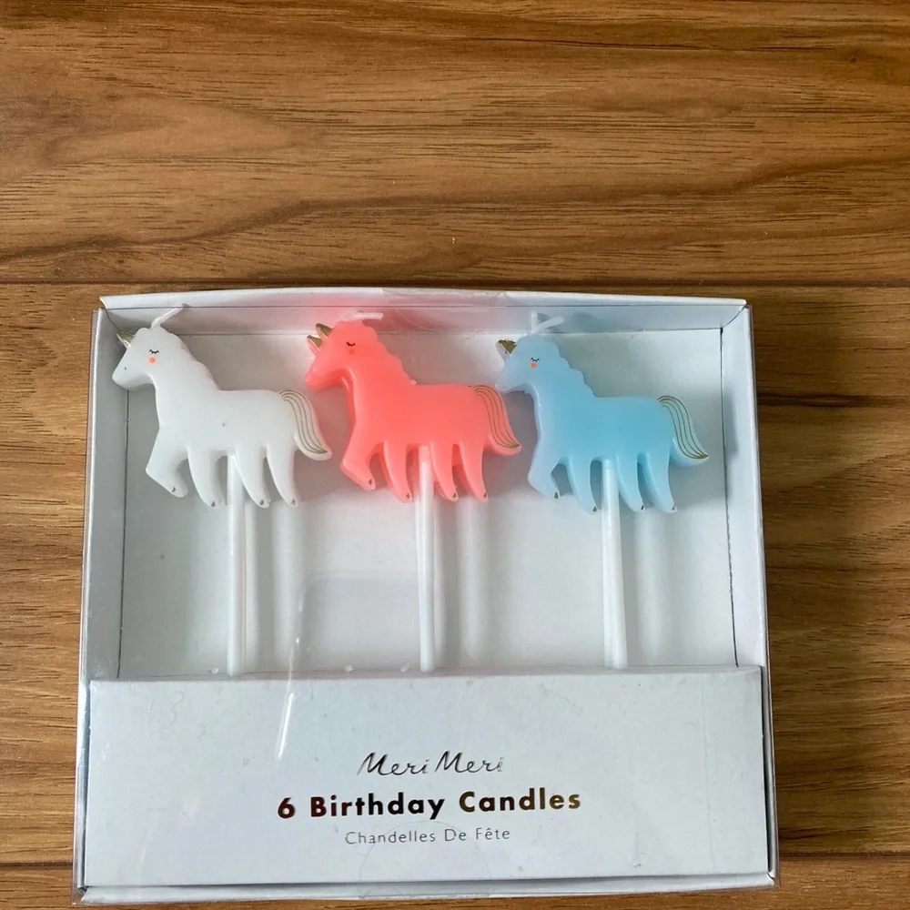 Meri Meri Unicorn Birthday Candles