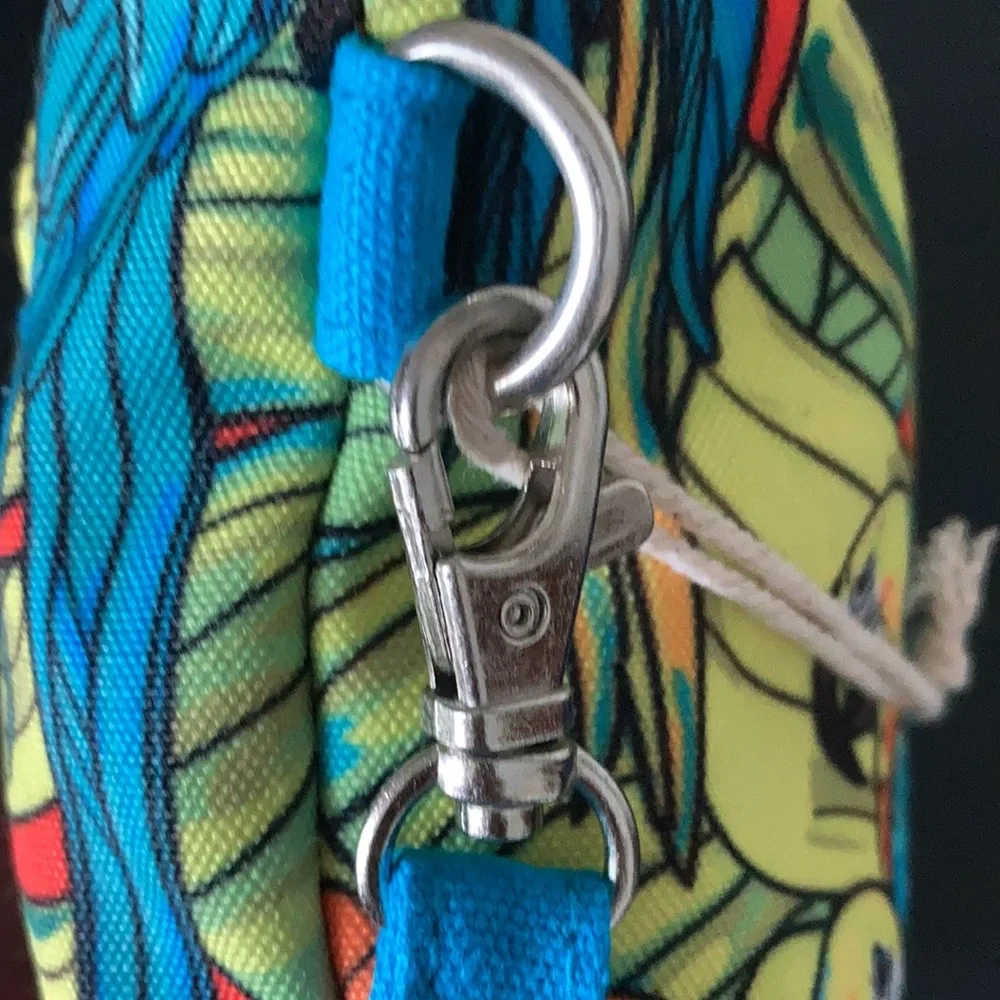 Caribbean Joe Parrot & Tropical Leaf Wristlet NWT