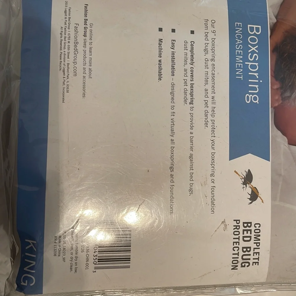 Bed spring encasement-Bed bug protector.