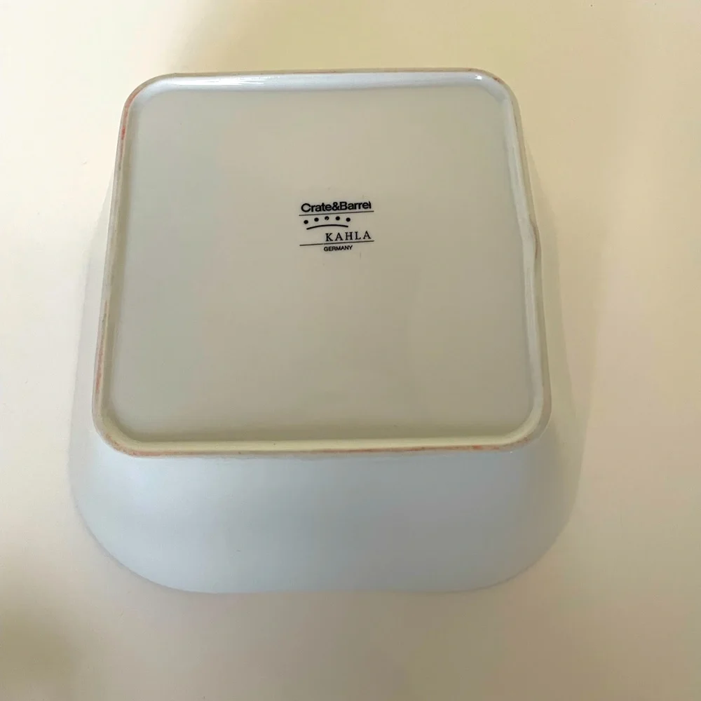 Crate & Barrel salad serving bowl.