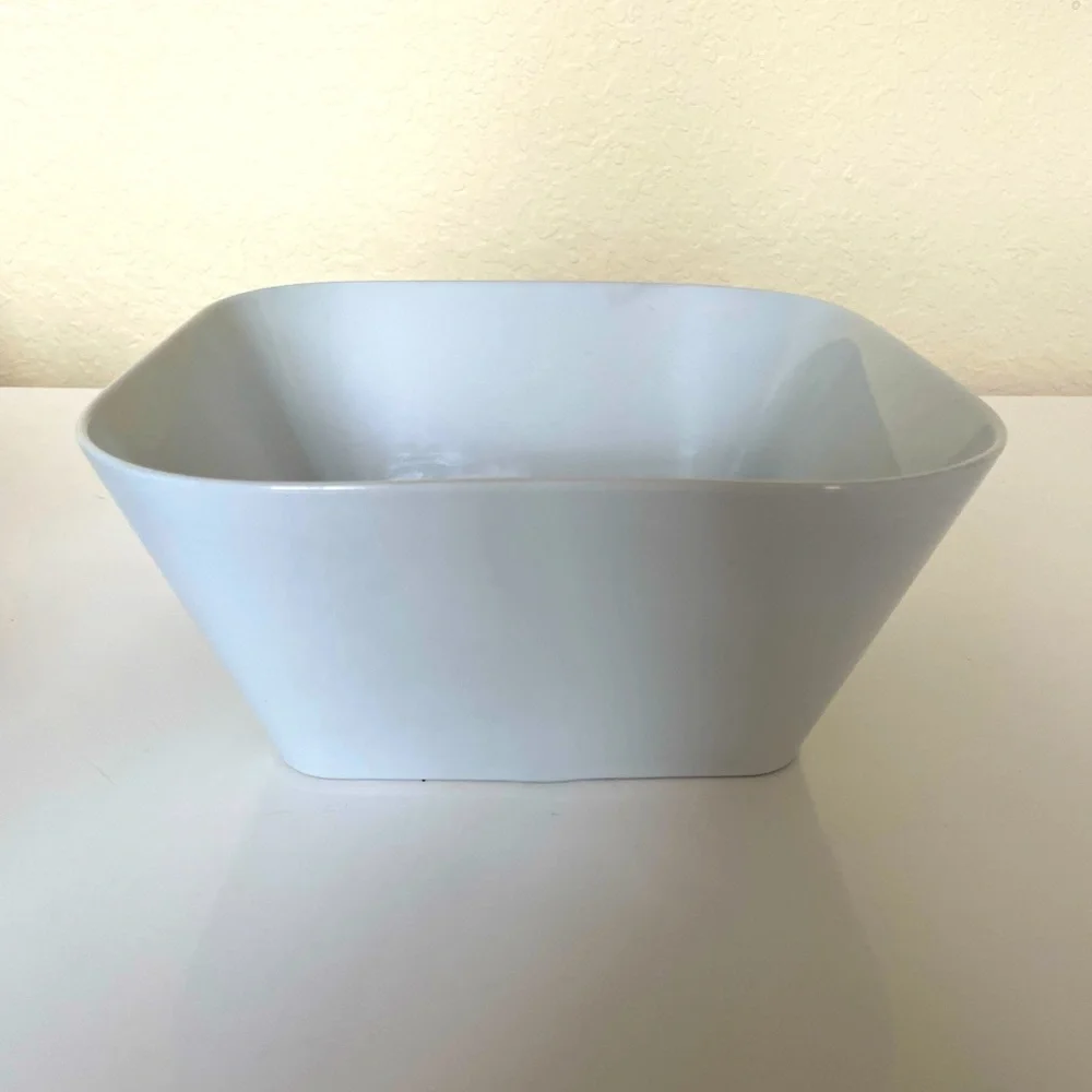 Crate & Barrel salad serving bowl.