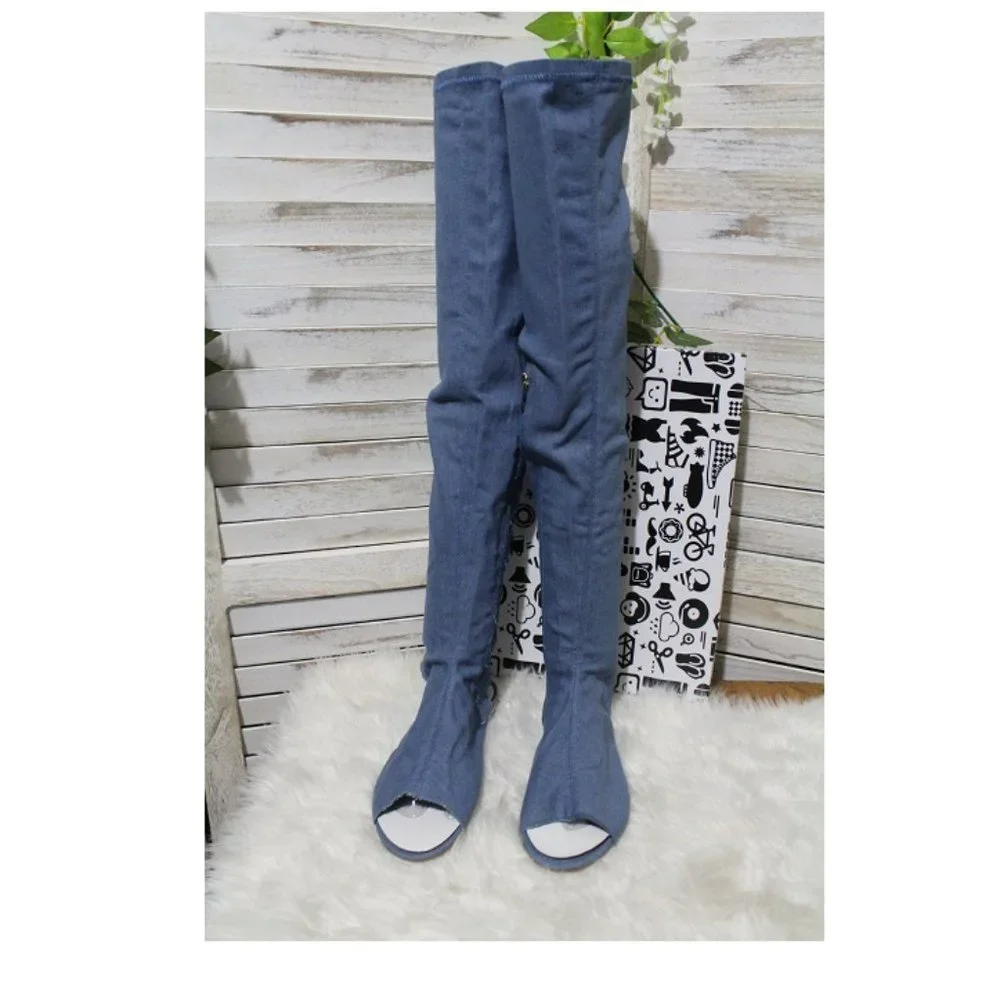 Women’s Bamboo Knee Flat Boots (66)