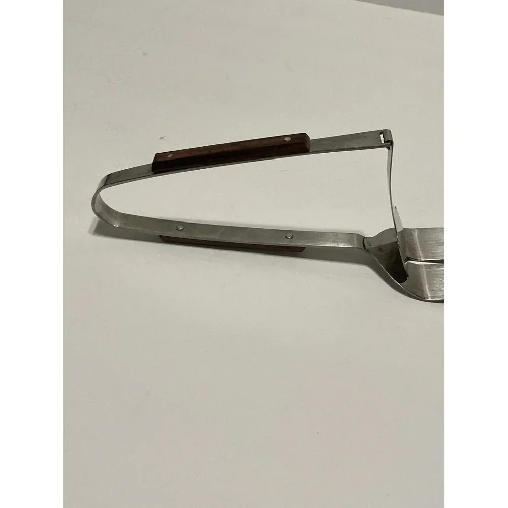 Vintage Japan Press N Serve Elegant Cake Pie Server Spatula Push Lever Wedding
