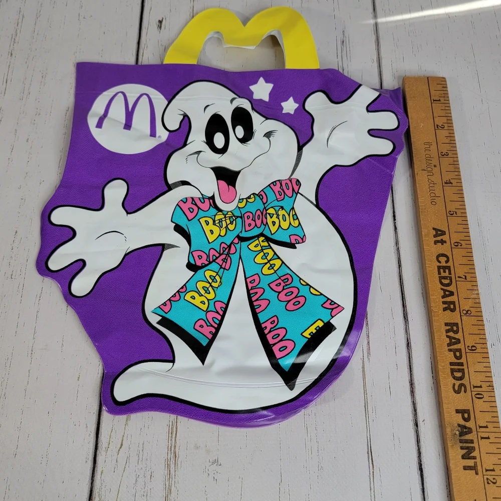 McDonald's Vintage Trick or Treat McGhost Candy Bag Kids 1990